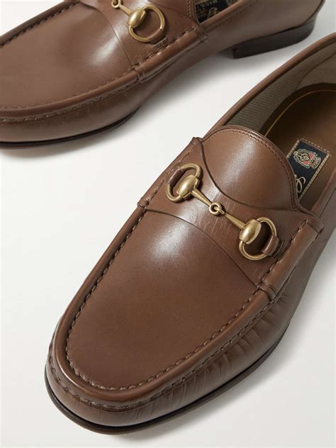 gucci loafers mr porter|gucci horse bit loafers.